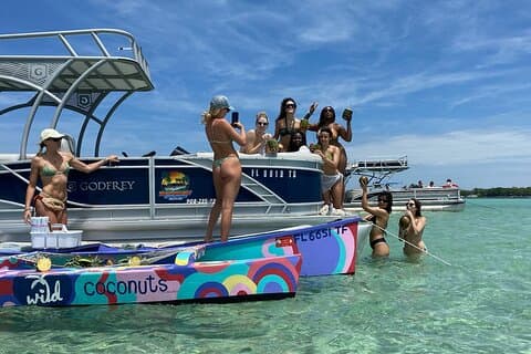 Private Crab Island Party by Boat