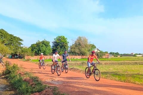 Cykel på landet i Siem Reap Halvdagsmorgon