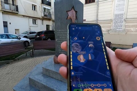 Judiska Bukarest GPS App Walking Tour mobilspel