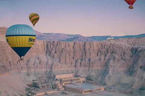 Hot Air Balloon ride og privat tur af Luxor West Bank