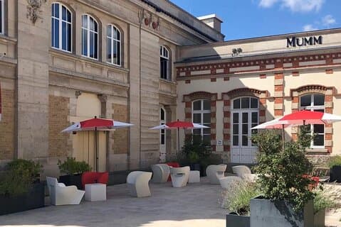 Champagne Mumm em Reims Excursão privada de meio dia saindo de Paris