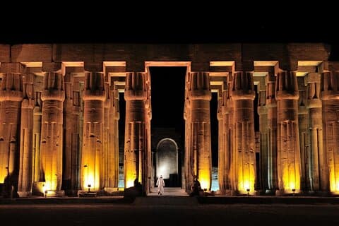 Geluids- en lichtshow Karnak Tempel van Luxor