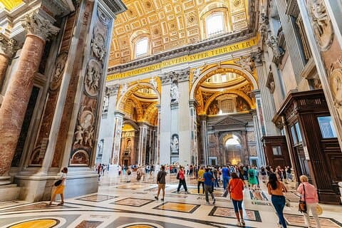 Führung durch den Petersdom, den Platz und die Papstgrotten