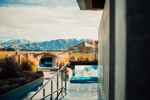 Dagtour met jetboot en hot pools vanuit Christchurch