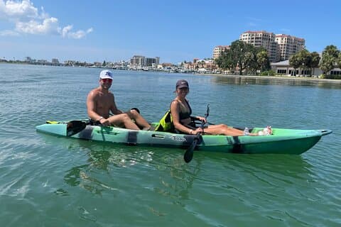 Tandem Kayak Tour To Clearwater Island With Beach Setup Included!