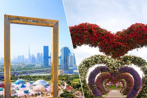 Combo: solo biglietti per Dubai Frame e Miracle Garden