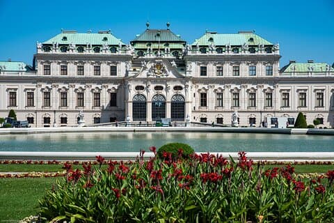 Barn-vennlig Wien Belvedere Museum og Klimt arbeider for familier