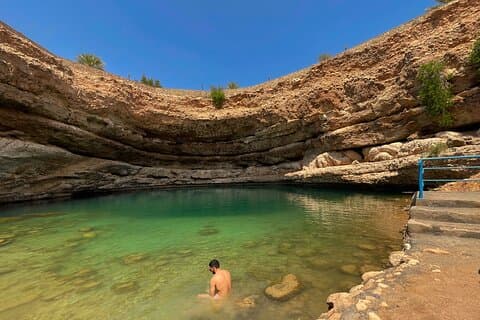 Udflugt til Daiqa Dam Wadi Arbayn og Sink Hole