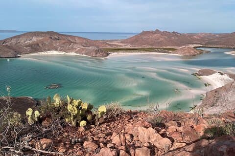 Hike La Paz Balandra Overlook "The most beautiful beach in MX!"