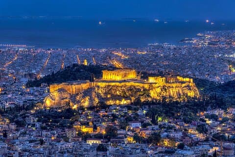 Atenas de noche