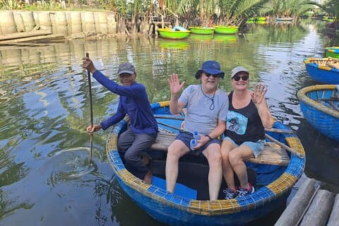 Private Hoi An City tour -Basket Boat Ride in the Coconut forest