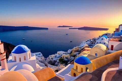 Santorini Höjdpunkter Minibusstur med Oia Sunset