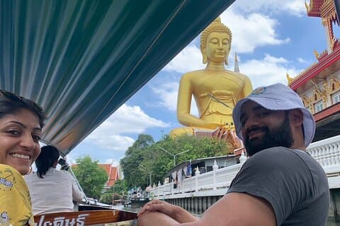 Croisière sur le canal au coucher du soleil et arrêt au plus grand Bouddha (entièrement guidé)