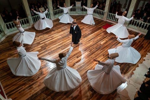 Autentisk Sema Ceremoni på Kasımpasa Mevlevihanesi