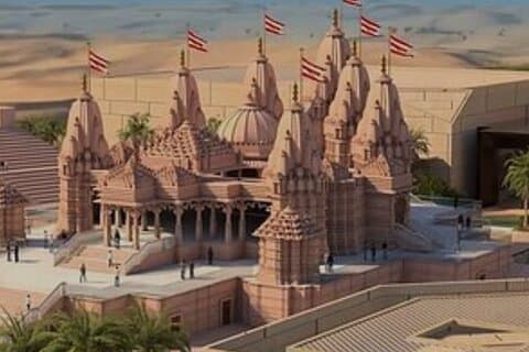 Tour privato della città di Abu Dhabi con Grande Moschea e BAPS Hindu Mandir