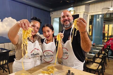 Rom: Pasta Fettuccine Ravioli och Tiramisu matlagningskurs