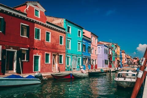 Murano et Burano avec visite des verreries et du musée de la dentelle