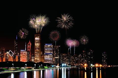 Chicago's Fireworks Show aboard Tall Ship Windy!