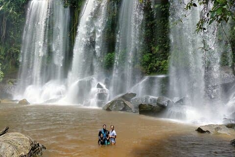 Angkor dagtochten : Phnom Kulen, Beng Mealea & Kampong Phluk zonsondergang