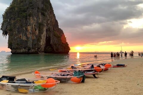 Krabi Railay et Phra Nang Beach Kayak avec du plancton lumineux