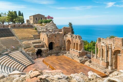 Sizilien Landausflug: Castelmola und Taormina vom Hafen Messina