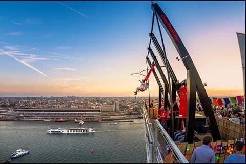 Amsterdam City Tour med Canal Cruise og A'dam Lookout med drikkevarer