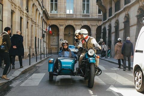 Paris Private Flexible Duration Guided Tour on a Vintage Sidecar