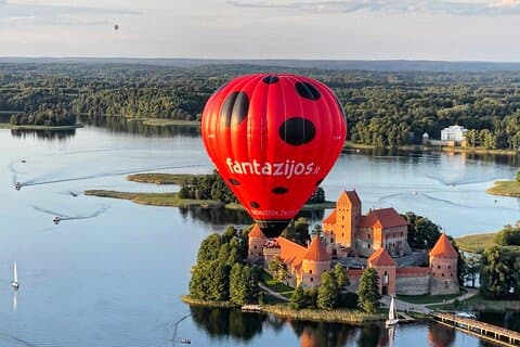 Private Hot Air Balloon Flight over Vilnius or Trakai
