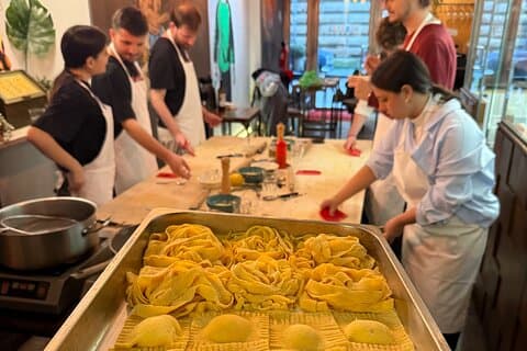 Firenze; Corso di Cucina Pasta/Tiramisù e Tanto Vino