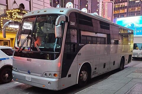 Transfert en bus à NYC jusqu'à 50 passagers