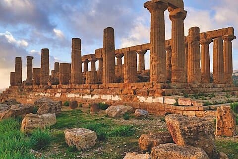Visite de la Vallée des Temples et de la Scala dei Turchi au départ de Palerme