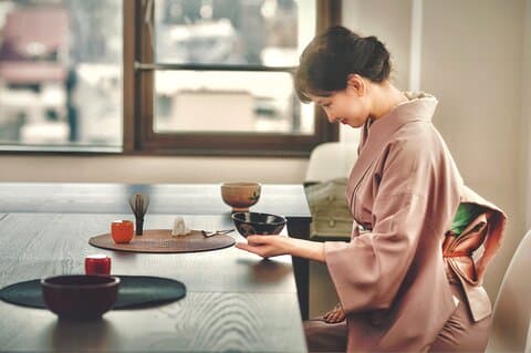 Tokyo Tea Ceremony i Asakusa med Kimono, Matcha & Wagashi