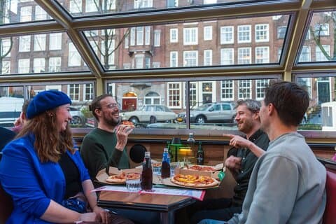 Amsterdam Den opprinnelige pizza cruise med ubegrensede drikkevarer
