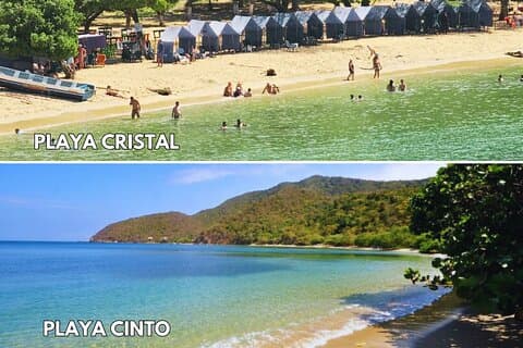 Tour to 2 Beaches of Tayrona Park : Playa Cinto and Playa Cristal