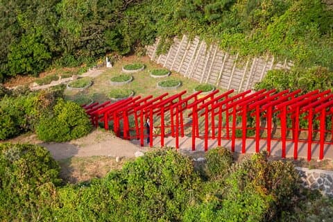 Kitakyushu Akiyoshido Cave Motonosumi helgedomstur från Fukuoka