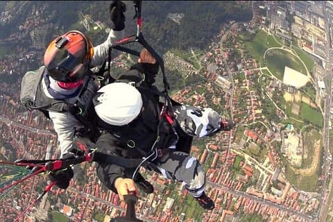 Paragliding in Transylvania