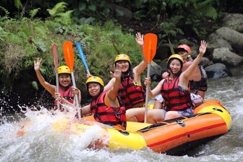 Private Day Trip Bali Rafting, Monkey Forest and Waterfall