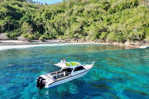 Gita di un giorno a Nusa Penida: barca, 4 snorkeling, mante & Land tour
