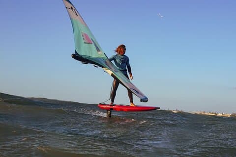 Semi privat vinge folie lektion i Essaouira