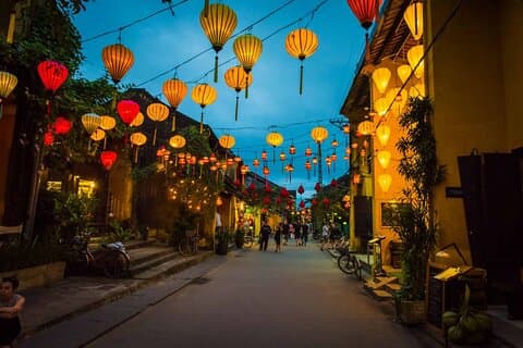 Private HoiAn Ancient Town Night Marked Street mad tur på nat