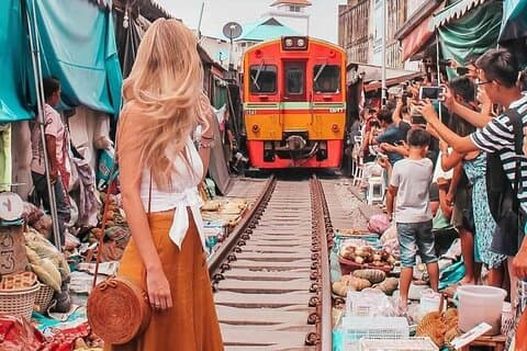 Bangkok Grand Palace, Floating Market & Maeklong Market Day Tour