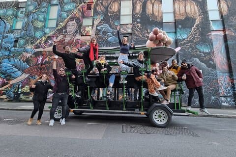 Brighton Beer Bike Drinks on Board
