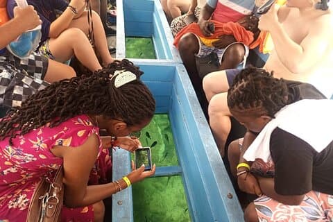 Diani Beach : promenade en bateau à fond de verre avec spectacle sous-marin