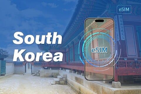 eSIM in Korea for 1 to 30 Days with 3GB to Unlimited