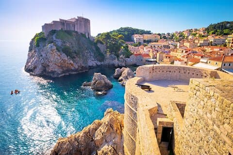 Transfert privé de Split à Dubrovnik avec 2 heures de visites