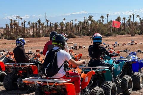 Quad oplevelse i Marrakech, Tea Stop, og foto med Palm