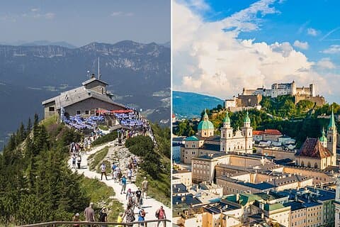 Escursione privata di un giorno a Eagle’s Nest e Salisburgo Old Town con pranzo