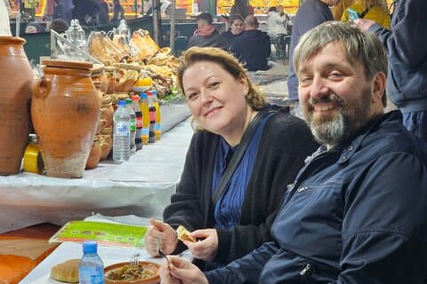 Tour gastronomico privato a piedi a Marrakech con cena