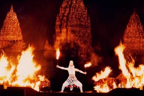 Prambanan Sunset og Ramayana Ballet med middag