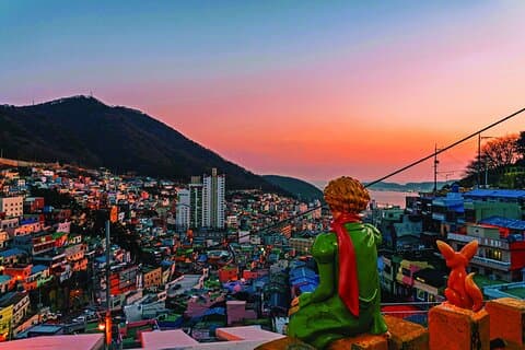 Busan Gukje Market delad minibusstur